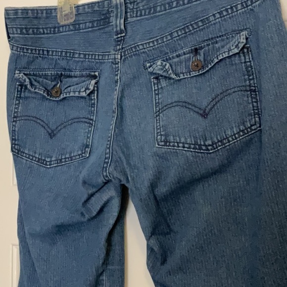 Levi's Blue Flare Wide Leg Jeans, women’s, hi rise size 10 - Picture 7 of 11